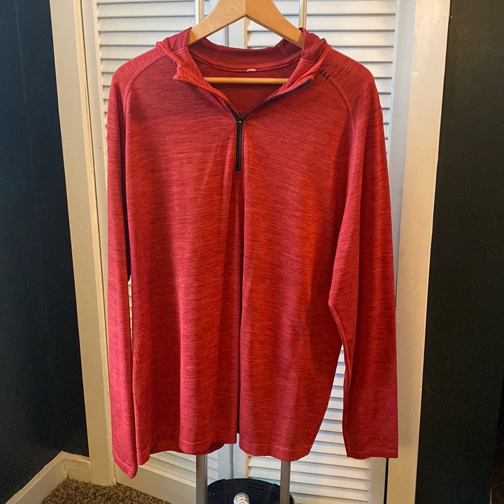 Lululemon Men’s Red Half-Zip with hood